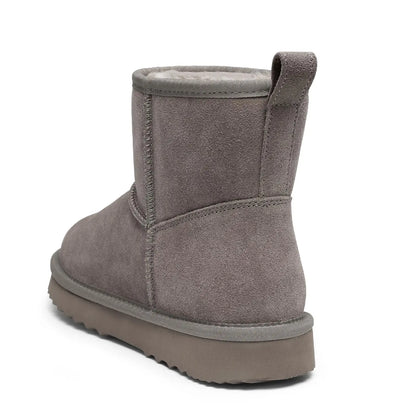 Evshine Winter Mini Snow Boots For Women Plush Lined Warm Suede Snow Boots Comfy Fuzzy Boots Fur Home Ankle Boots Lady Snow Boot