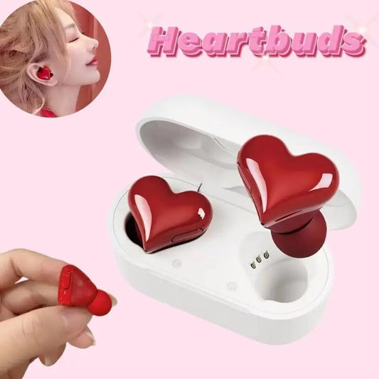 Bluetooth 5.3 Wireless Headphones Heart Shaped Earphones Woman HiFi Music Heart Earbuds Headset Fashion High Quality Girl Gifts