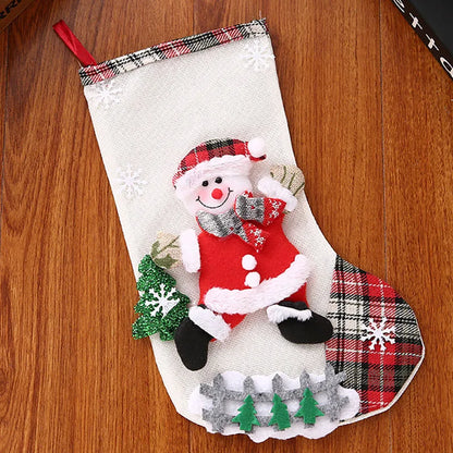 (1pcs/pack) Christmas Decorations, Christmas Socks, Gift Bags, Christmas Scenes, Window Display, Small Pendants, Christmas Decor