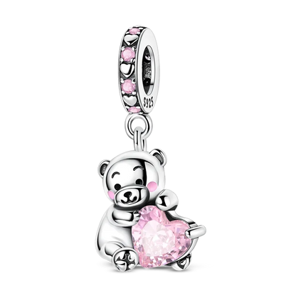 Original Charms Bead 925 Sterling Silver Inlaid Zirconium Animal Paper Crane Snail Pendants Fit Bracelet Jewelry Gift Marking