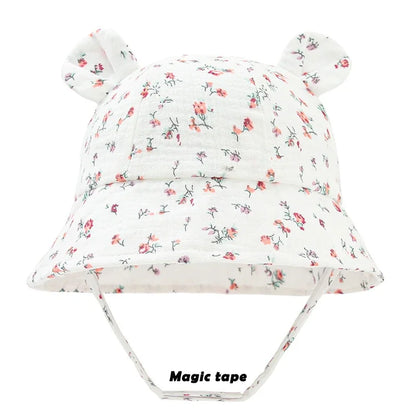 Spring Autumn Solid Color Soft Baby Bucket Hat Cotton Fisherman Hats Kids Summer Toddler Boy Girls Panama Sun Cap Children 0-12M