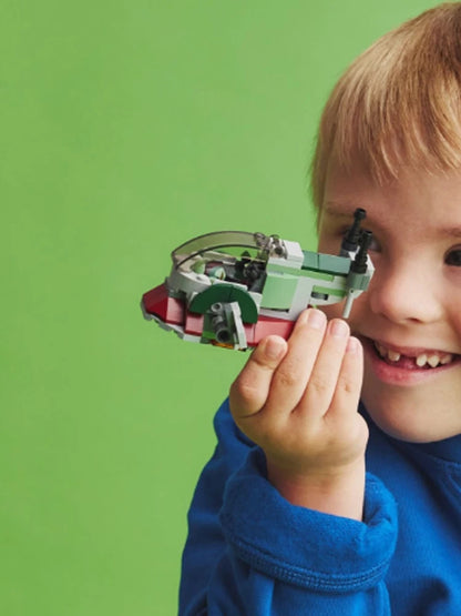 LEGO 75344 Star Wars Boba Fett's Starship Microfighter, Building Toy Vehicle with Adjustable Wings and Flick Shooters