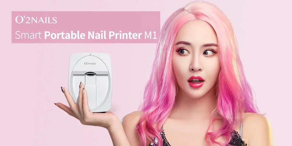 2026Smart Nail Printer 3D Portable Mobile Nail Painting Machine 2400DPI Printing Resolution Support WiFi/DIY for Home Nail Salon