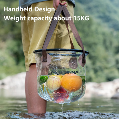 BSWolf New Folding Bucket Waterproof Water Sink Bucket Portable Outdoor Travel Foldable Basin Camping Hiking Storage Bucket