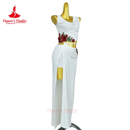 New Belly Dance Costume Set for Women's High end Sexy Rose Embroidery Practice Set Adult Oriental Dancing Clothing