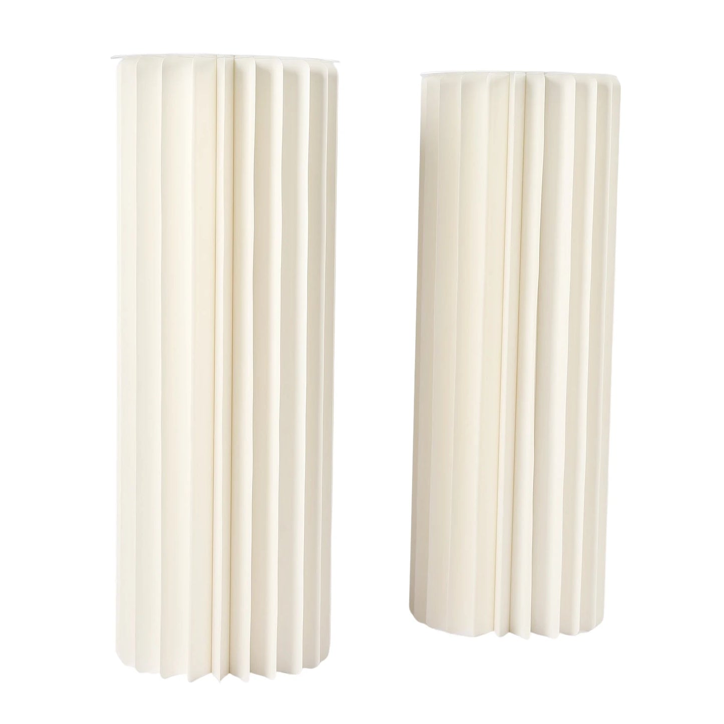 2/3/4PCS Wedding Party Flower Stand Cylinder Cardboard Centerpiece with Pvc Panels Cylinder Flowers Stand Wedding Centerpieces