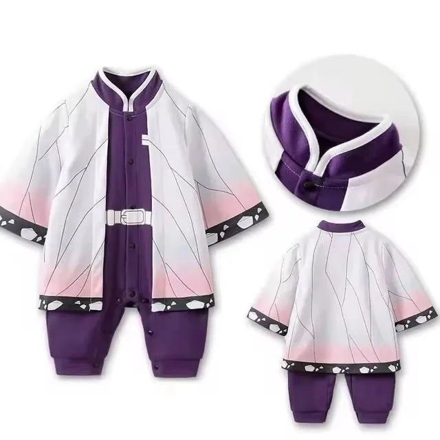 Baby Anime Clothes Newborn Cotton Rompers Training Outfit Infant Kids Halloween Cartoon Cosplay Costume Jumpsuit