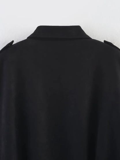 Women's 2025 new Jackets Autumn Fashion Loose Bat Sleeves Elegant Women's Jackets Chic Street Youth Autumn Long Sleeves Coats