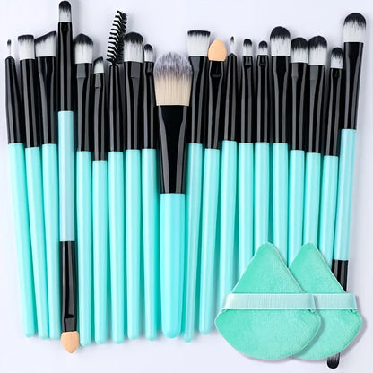 8/22/34Pcs Makeup Brush Set Portable Soft Eyeshadow Brushes Powder Foundation Brush Multipurpose Blending Cosmetic Beauty Tool