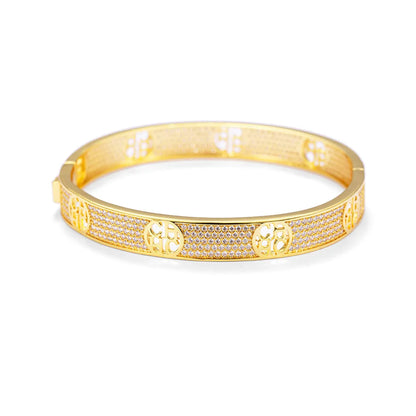 CH Women's Bracelet 2024 New Solid Color Diamond Bracelet Convenient Hollow Out Settings Sparkling Gift Box Packaging