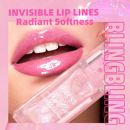 QIBEST Color Change Lip Oil Natural Moisturizer Long-lasting Lip Plumper Gloss Temperature Change Color Lipgloss Lip Care Makeup