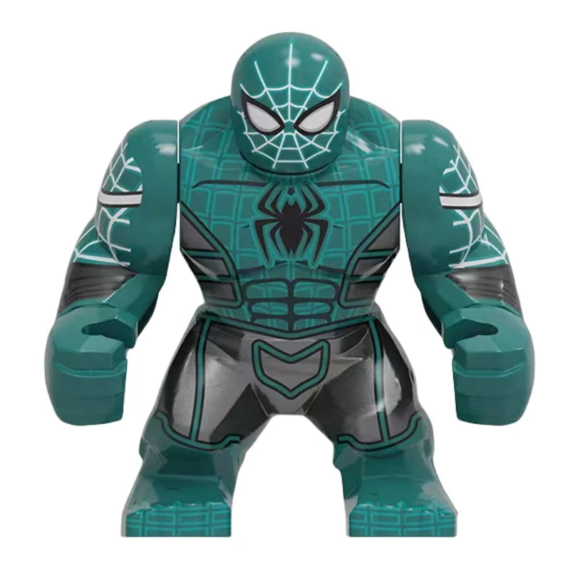 Building Blocks Marvel Transformation Figures Big Goblin Spiderman Iron Man Venom Captain Hawk Deadpool Technic Armor Gift Toys