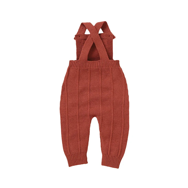 Baby Boy Jumpsuit Baby Girl Solid Knit Sleeveless Bodysuit Newborn Infant Cute Fall Clothes