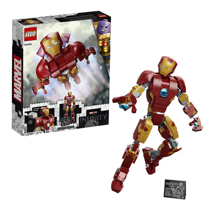 LEGO, Marvel, Superhero 76206, Iron Man, Doll, Anime Model, Children's Building Blocks, Toy Gift