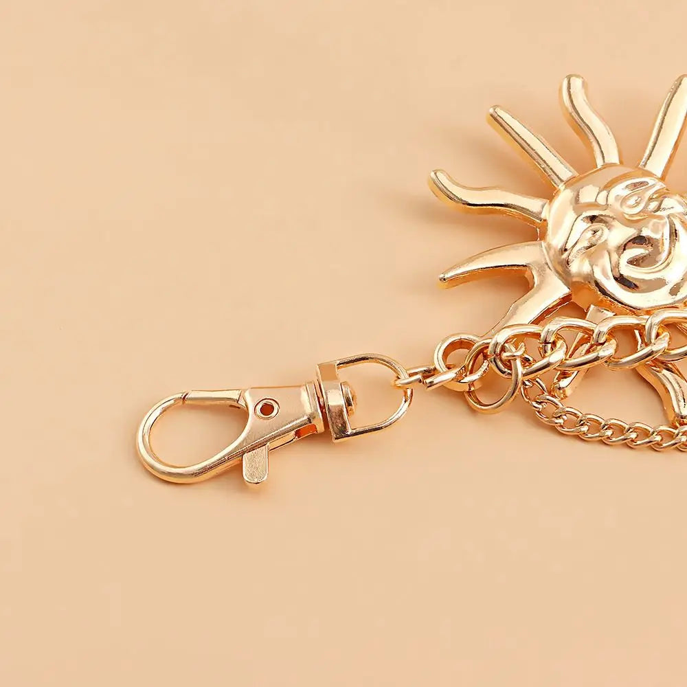 Punk Hip Hop Style All-match Waist Chain Sun Vintage Metal Womans Belt For Dress Vintage High Waist Chain Belt for Women