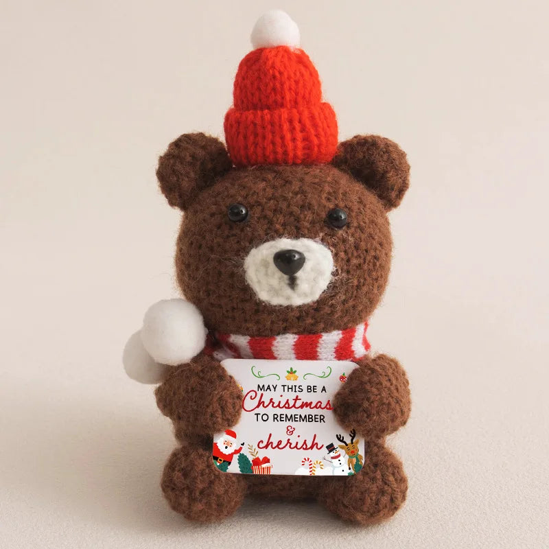 Christmas Positive Crochet Gifts Handmade Crochet Animals Dolls Christmas Gifts for women, Men, Mom, Dad, Teacher, Friend
