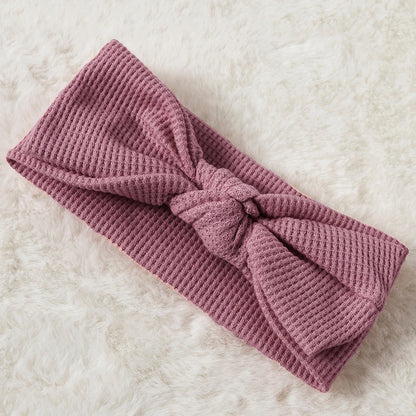 Infant BabyGirl Footies Rompers Solid Color Long Sleeve Jumpsuits Winter Fall Clothes Bodysuits with Headband