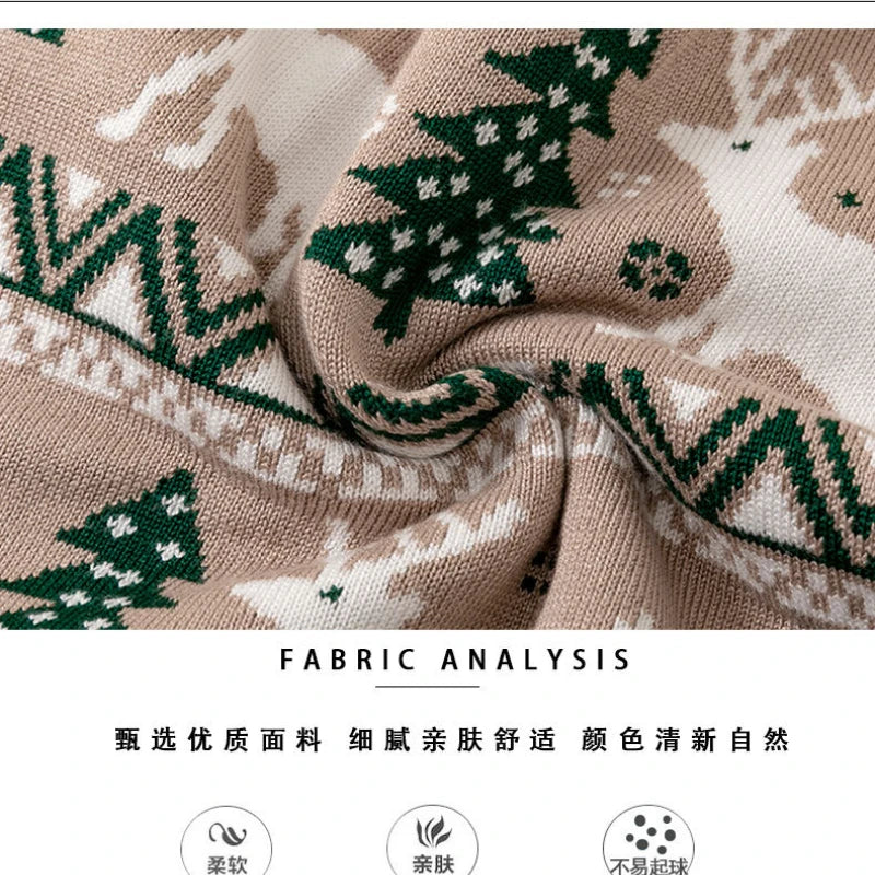 Girls Boys Christmas Winter Elk Pullover For Kids Childrens Toddler Warm Knitted Pullover Baby Clothes