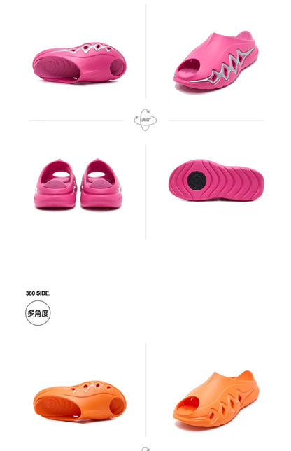 RIGORER Shark 3 Sports Slides: Post - Game Recovery, Summer Outdoor, Anti - Slip Basketball Sandals for Men & Women Z325160508