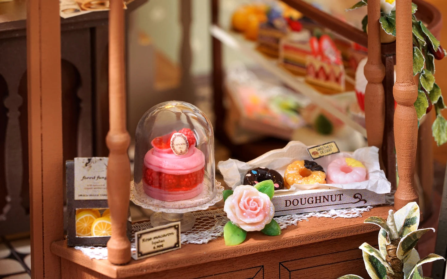 Handmade Wooden Miniature Doll House Kit 3D Puzzle Assembled Building Model Kit With LED Light DollHouses Toy For Christmas Gift