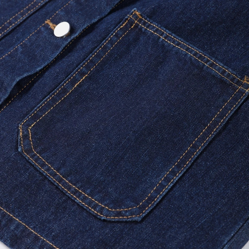 Denim Skirt Women Set Casual Long Sleeve Lapel Pocket Button Jacket Pleated Min Skirts 2025 Spring Summer Lady Suit