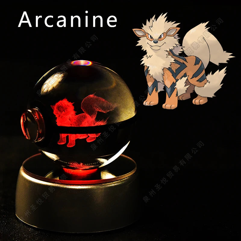 EtherealBe Pokemon 3D Crystal Ball Night Light