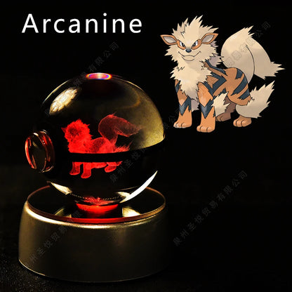 EtherealBe Pokemon 3D Crystal Ball Night Light