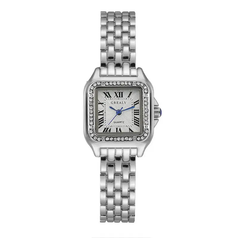 MAYZHISU Luxury Women's Watches Classic Brand Square Ladies Quartz Wristwatches Alloy Strap Business Female Clock Bracelet watch