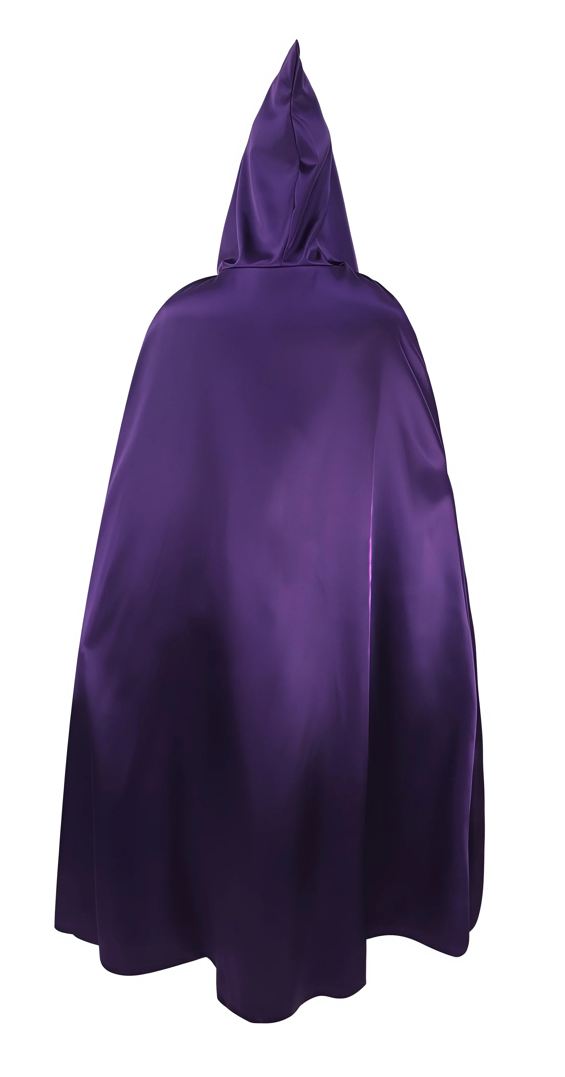 Purple Raven Teen Titans cosplay costume for women with a flowing hooded cape