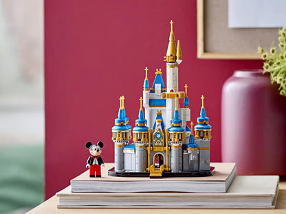 Lego block toy 40478 mini Disney castle toy desktop decoration ornament block boy and girl gift