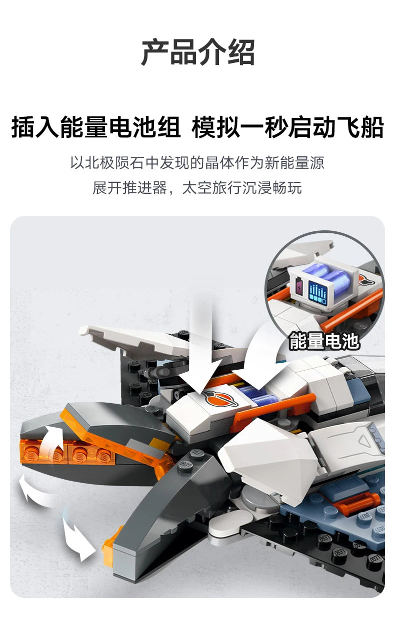 LEGO City 60430 Interstellar Spaceship Male And Female Puzzle Building Block Children's Toy Gift