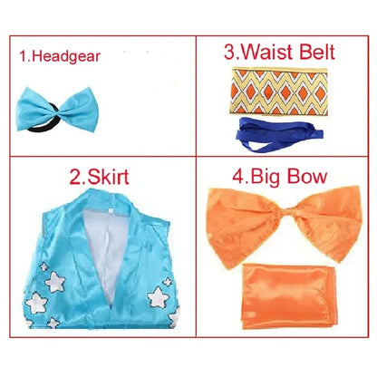 Sexy Halloween Cosplay for Adults Anime One Piece Nami Costume Costume Halloween NAMI Sexy Satin Printed Short Kimono Cosplay