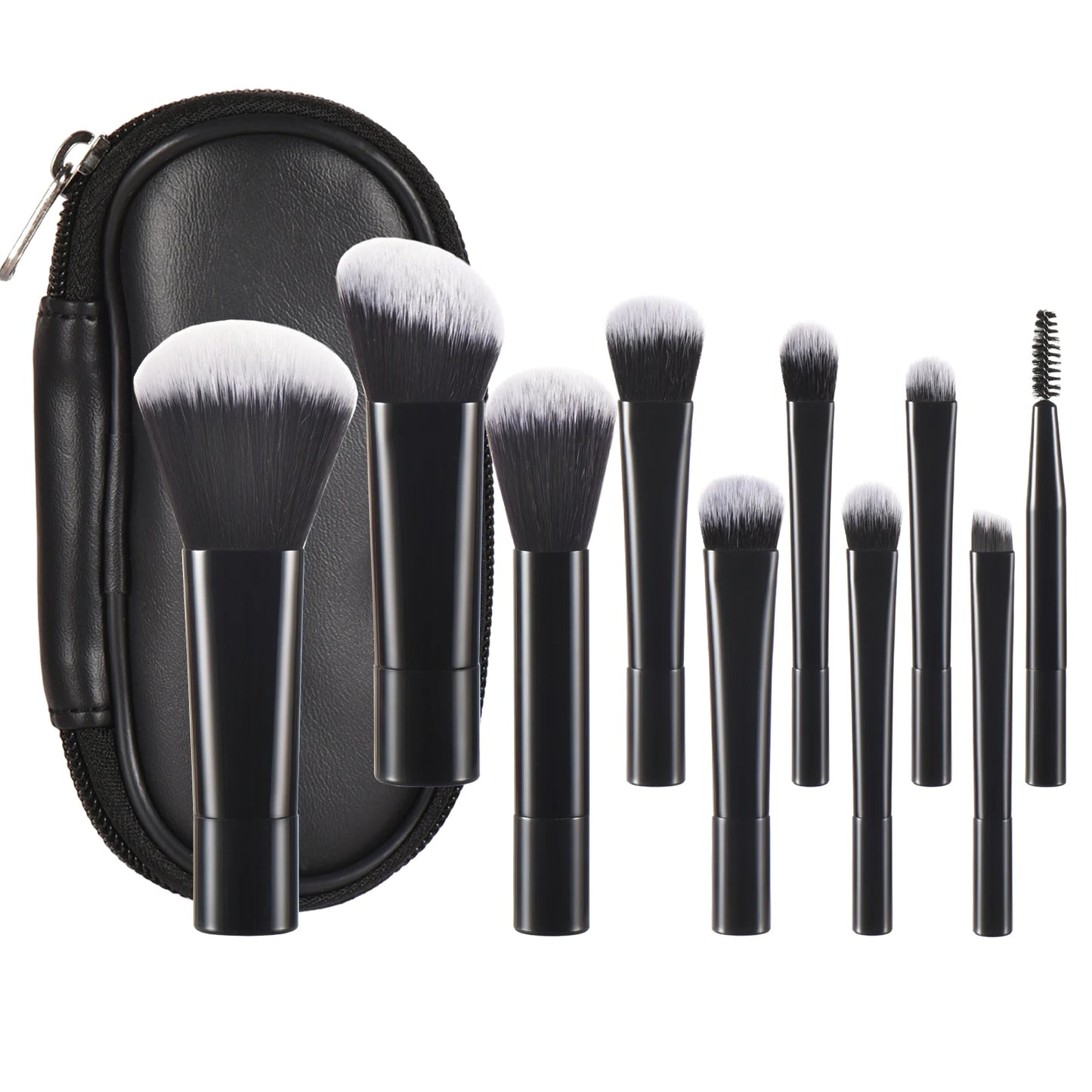 10 color Mini makeup brush Travel portable Makeup Tool Makeup Puff - Palm Brush Professional Makeup tool set Christmas gift