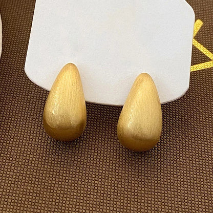 PONYKISS 925 Silver Needle Minimalist Water Drop Stud Earrings for Women Trendy Fashion Jewelry Light Luxury Accessories