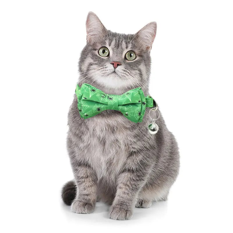 Pet Breakaway Cat Collar Halloween Adjustable Tie Bow Cute Puppy Kitten Collars Rabbit Accessories Pet Pet Products