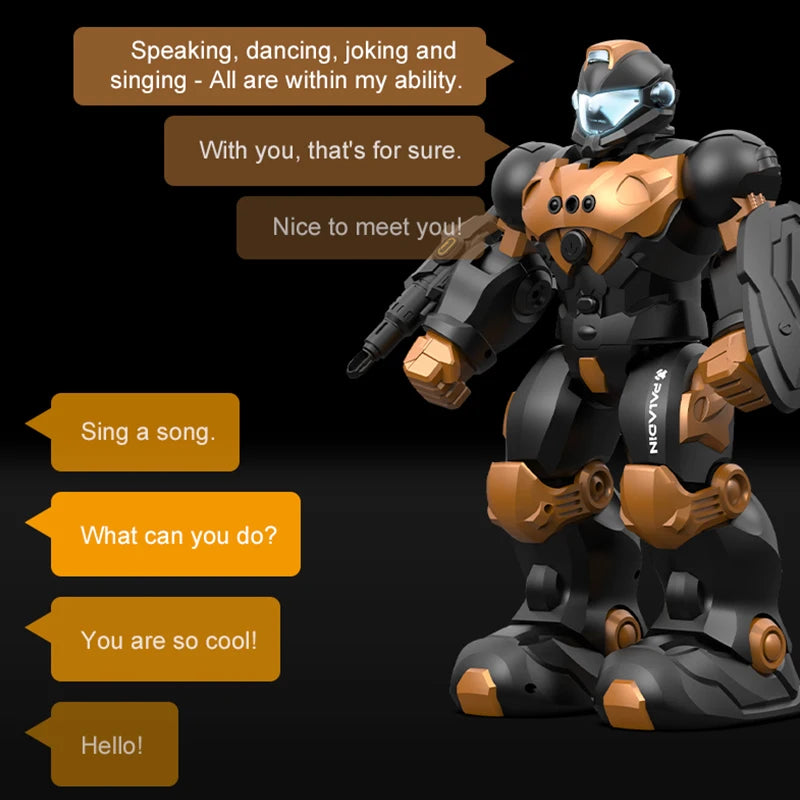 Rc Robot Intelligent Smart Kids Robots Voice Gesture Sensing Remote Control Programming Singing Walking Dancing Robo Toys Boys