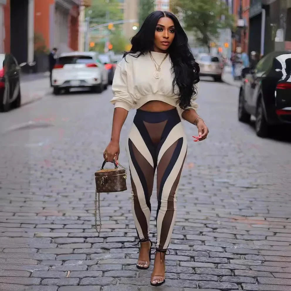 Fashionable Sexy Long Sleeve Hoodie And Pants Set New Arrival Cross-Border Women's Wear from Mainland China Elegant Skirt Set