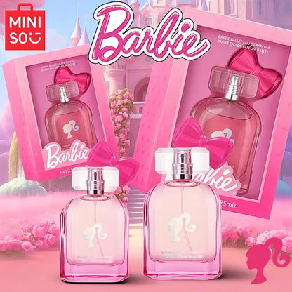 MINISO & BARBIE Women Perfume Original Floral Fruity Designer Fragrance For Woman Spray 50/75ML Girl Present Children Gift