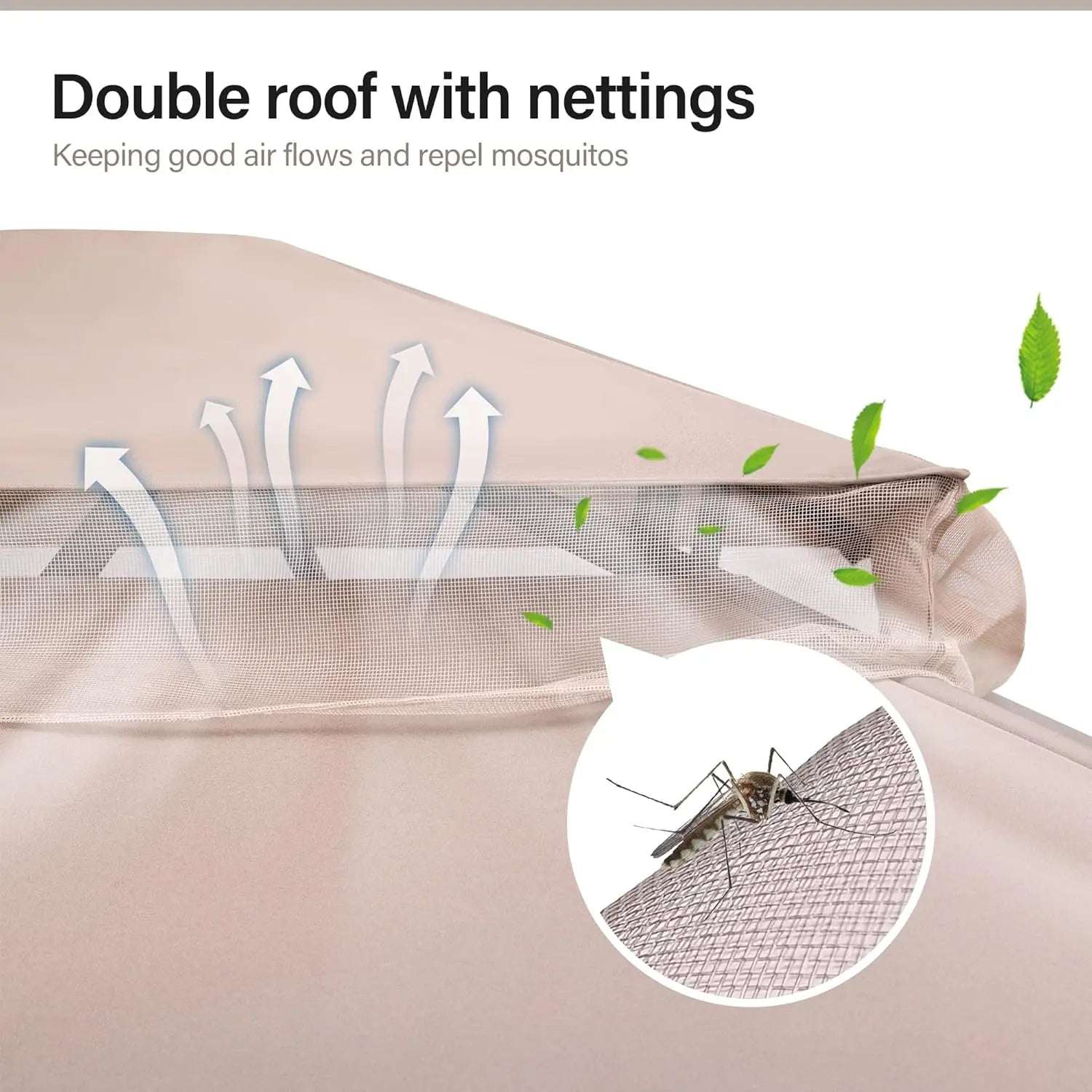 LAUSAINT HOME Outdoor Patio Gazebo 10'x13' with Expansion Bolts, Heavy Duty Gazebos Party Tent Shelter with Double Roofs