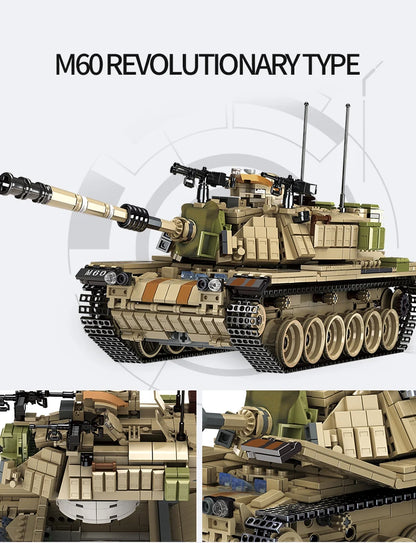 WW2 Military Leopard 2A4 Battle Tank Series Building Blocks Brick Model MOC Army Weapon Boy Set Kid Toy Childrens Christmas Gift