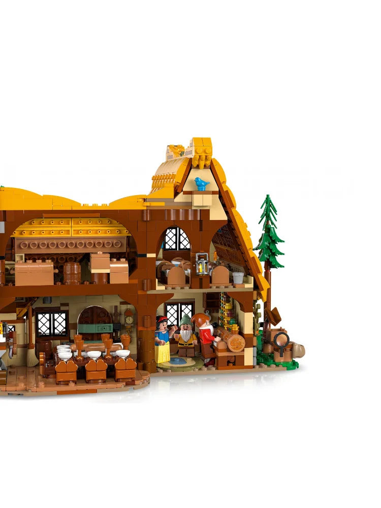 LEGO 43242 Snow White and Seven Dwarfs Forest Hut Building Blocks Children's Toy Gift