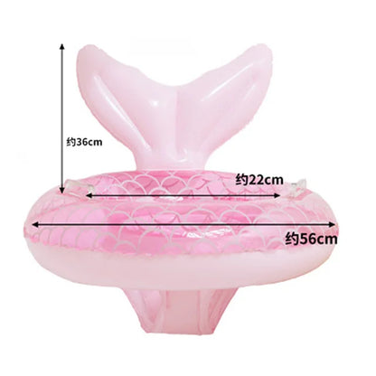 Rooxin Flamingo Swimming Circle Baby Infant Float Pool Swimming Ring With Sunshade Floating Seat Summer Beach Pool Party Toys