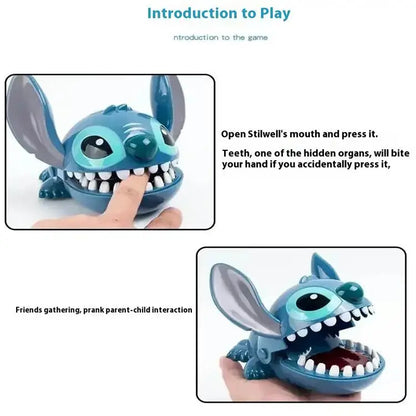 Stitch Biting Finger Prank Toy Funny Interactive Game Cute Stress Relief Desk Decor for Kids Adults Halloween Trick