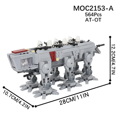 EtherealBe MOC2153-A AT-OT Building Set with 564 Pieces, perfect STEM gift for kids