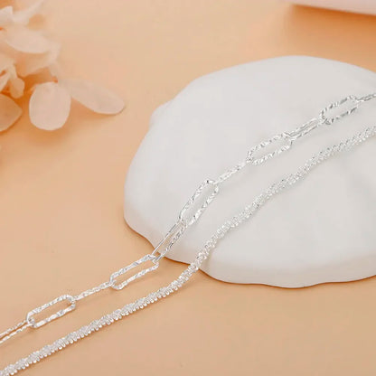 925 Sterling Silver Romantic Bracelet Necklaces For Women Fashion Designer Party Wedding Accessories Jewelry Sets Christmas Gift