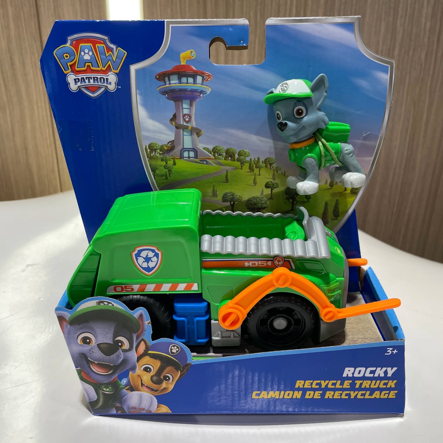 Original Paw Patrol Rex’s Dinosaur Rescue Vehicle with Collectible Action Figure Anime Doll Kids Toy Birthday Christmas Gift