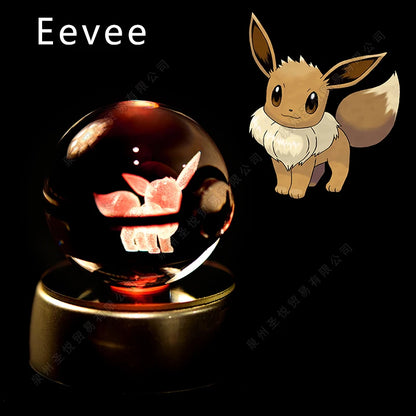 EtherealBe Pokemon 3D Crystal Ball Night Light