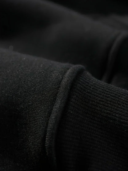 Close-up of the soft fabric texture of an EtherealBe Halloween spooky hoodie for women