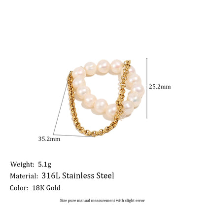 E.B.belle Zircon 18K Plated Stainless Steel Women's Rings Trendy Luxury Shiny Hypoallergenic Rings Sets Jewelry Decoration Gift