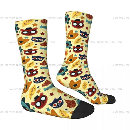 Night In The Woods Fall Pattern Men Women Socks Cycling Novelty Spring Summer Autumn Winter Stockings Gift